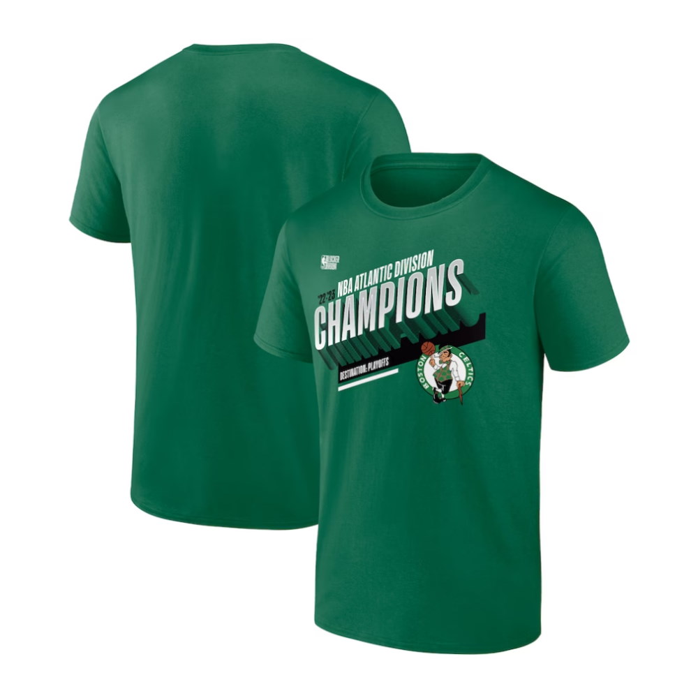 Boston Celtics 2023 Atlantic Division Champions Locker Room T-Shirt