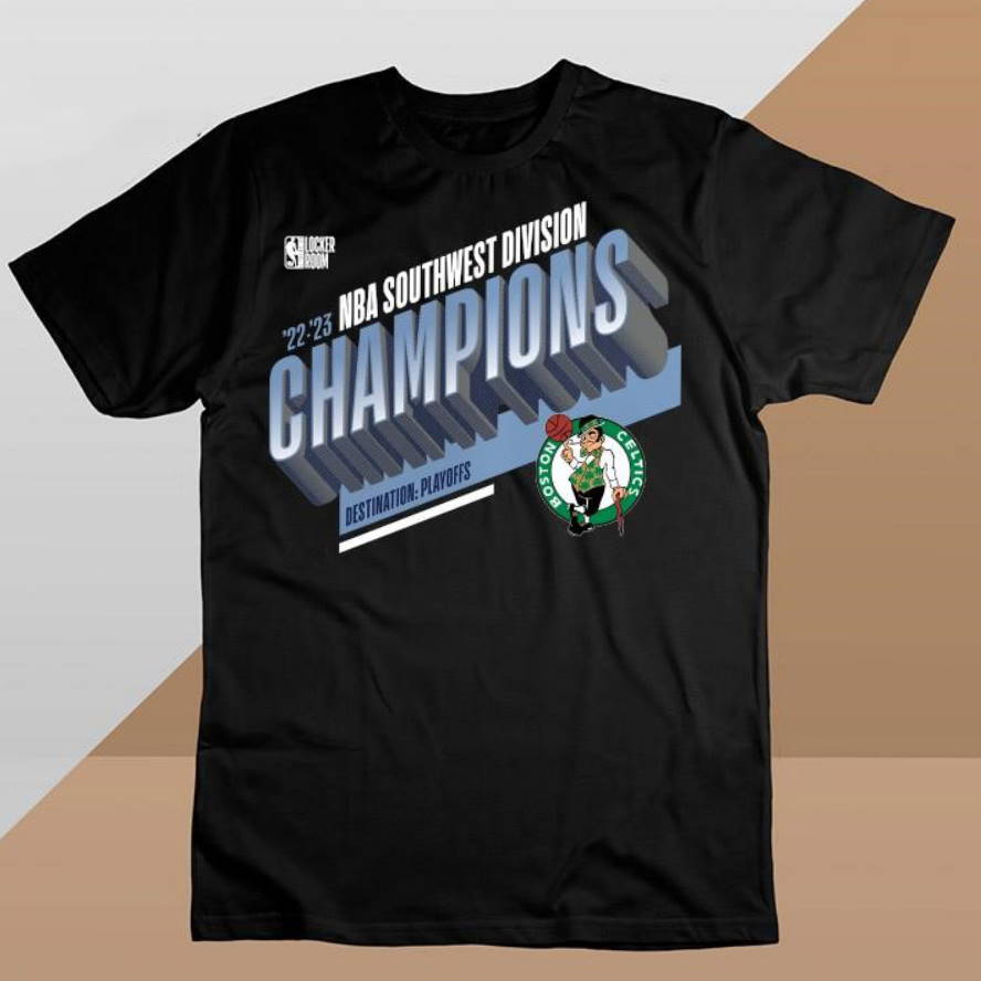 Boston Celtics 2023 NBA Southwest Division Champions Locker Room T Shirt