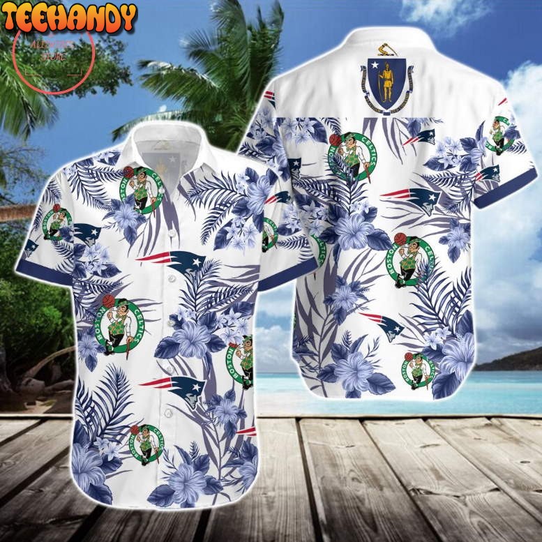 Boston Celtics New England Patriots Hawaiian Shirt