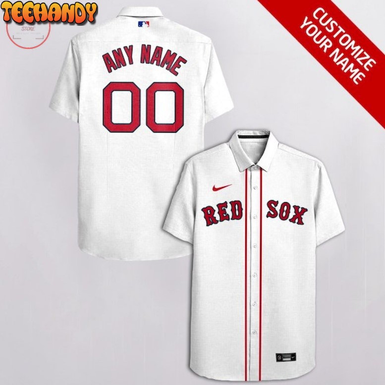 Boston Red Sox Personalized Hawaiian Shirt