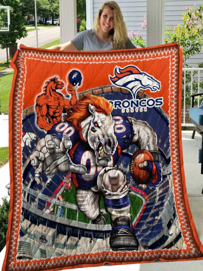 Broncos Denver 3D Customized Quilt Blanket