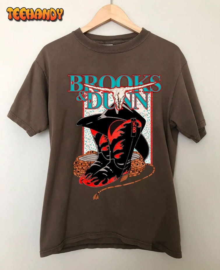 Brooks & Dunn Cowboy Town Tour Shirt,Vintage Country Music Unisex T-shirt