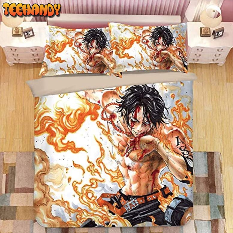 Bruised And Bloody Fire Fist Portgas D. Ace Bedding Set