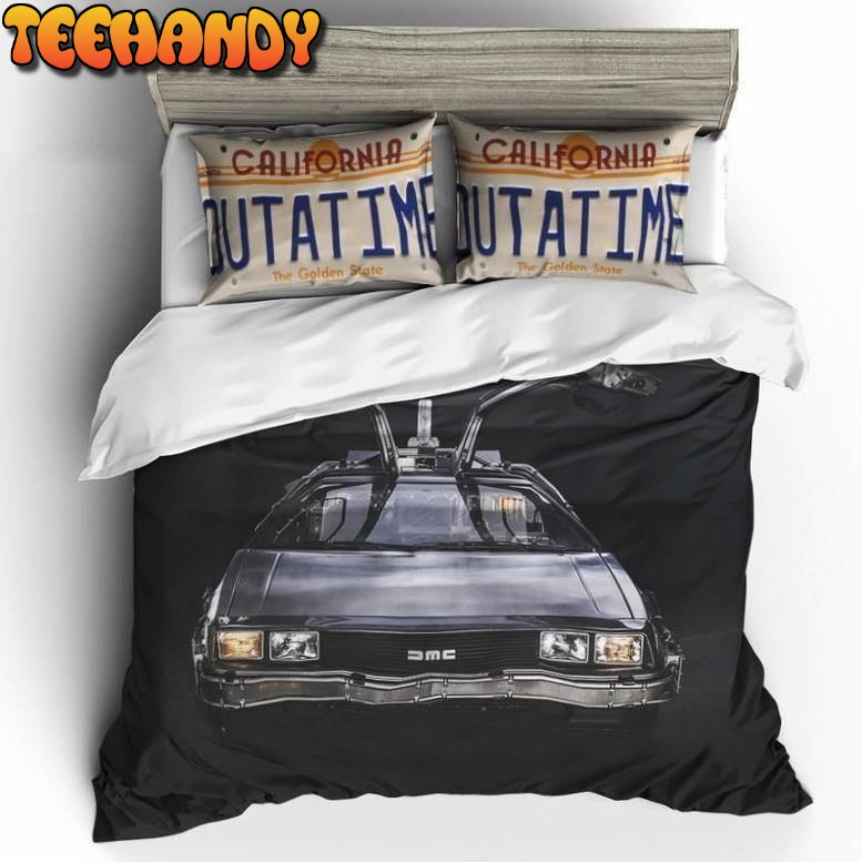 Btf Back To The Future De Lorean Bedding Set