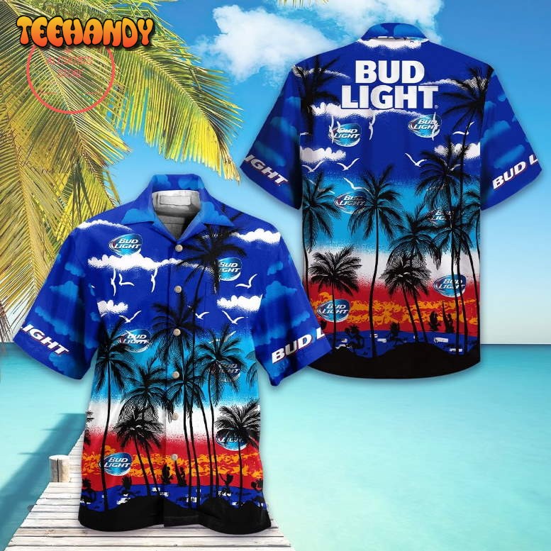 Bud Light Palm Hawaiian Shirt