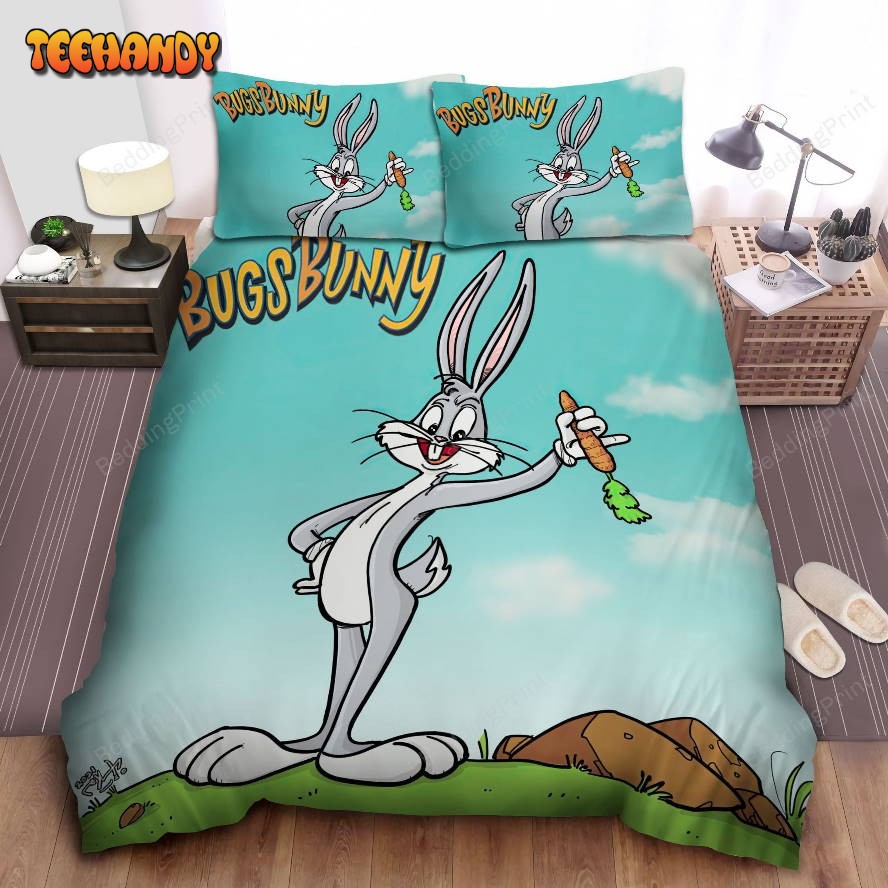 Bugs Bunny And His Carrot Portrait Image Bedding Set