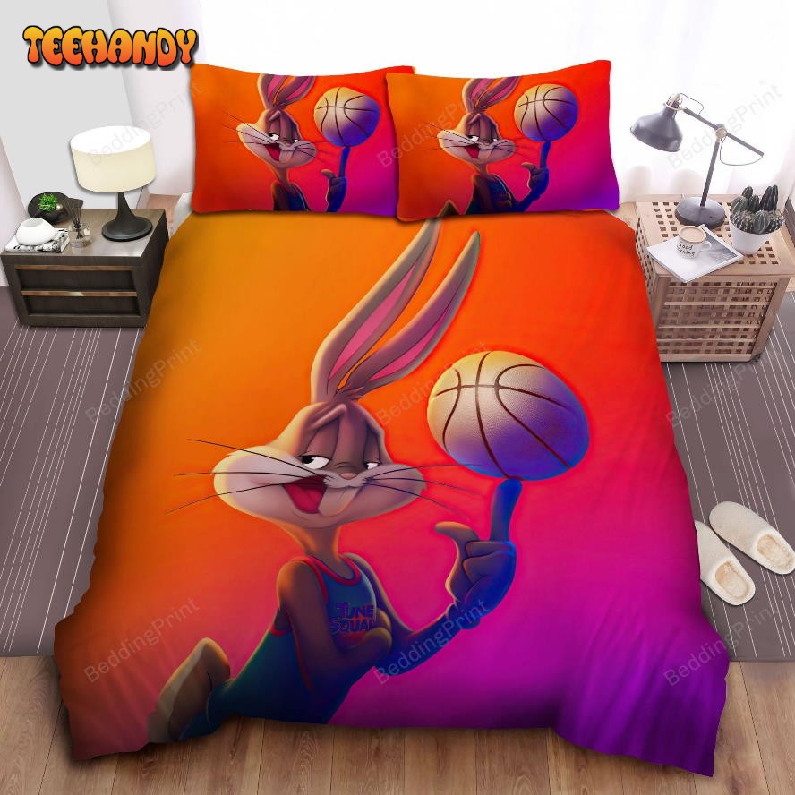 Bugs Bunny Playing Basketball For Tunes Squad Bedding Set