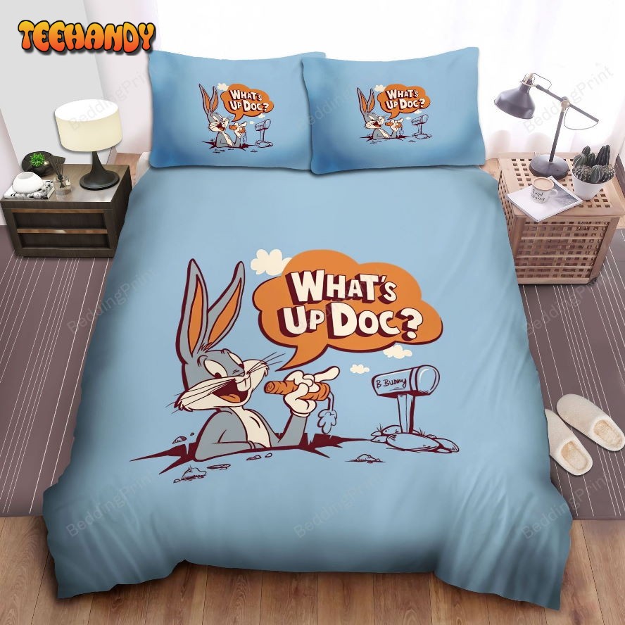 Bugs Bunny What’s Up Doc Duvet Cover Bedding Set