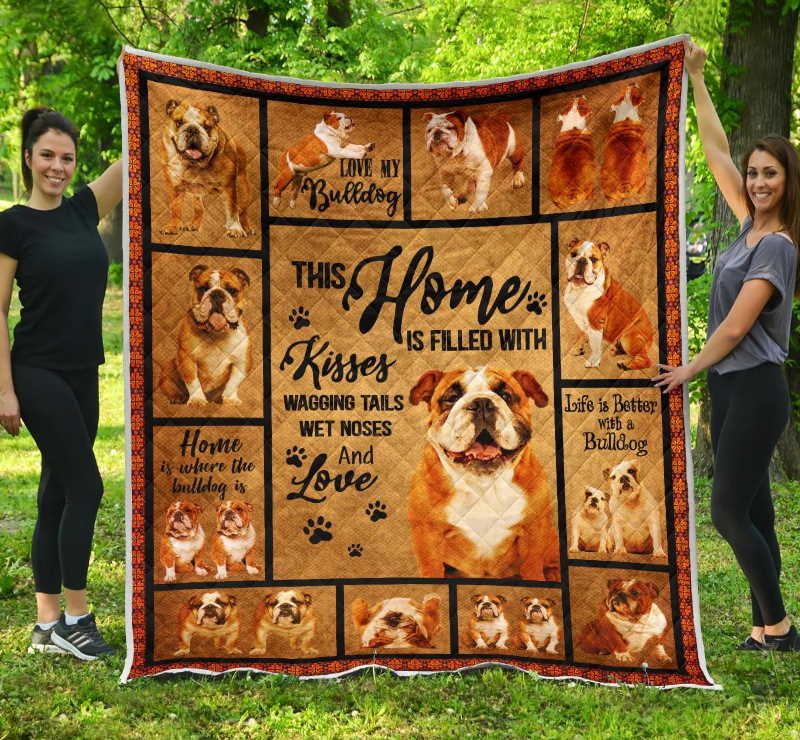 Bulldog You Always Win 3D Quilt Blanket