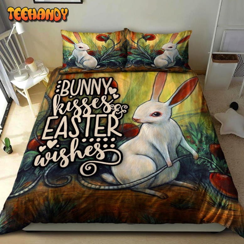 Bunny Kisses And Easter Wishes Rabbit Bedding Set