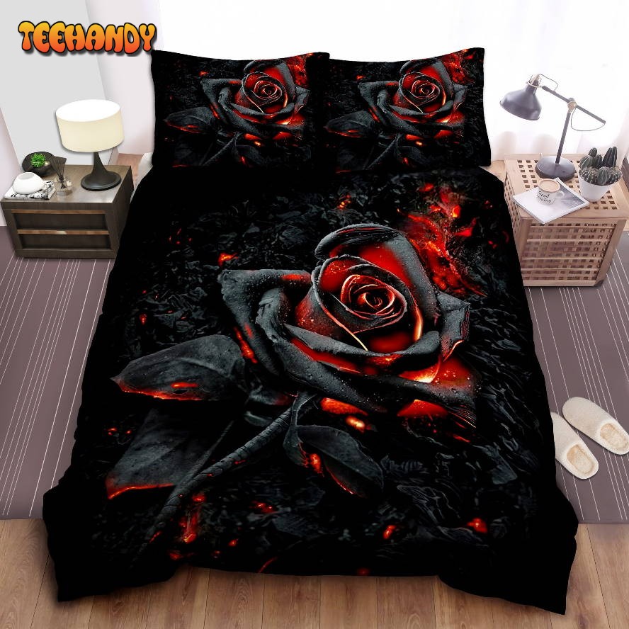 Burned Rose Digital Art Bedding Set