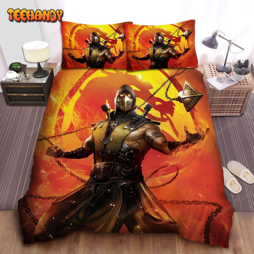 Burning Scorpion Duvet Cover Bedding Set