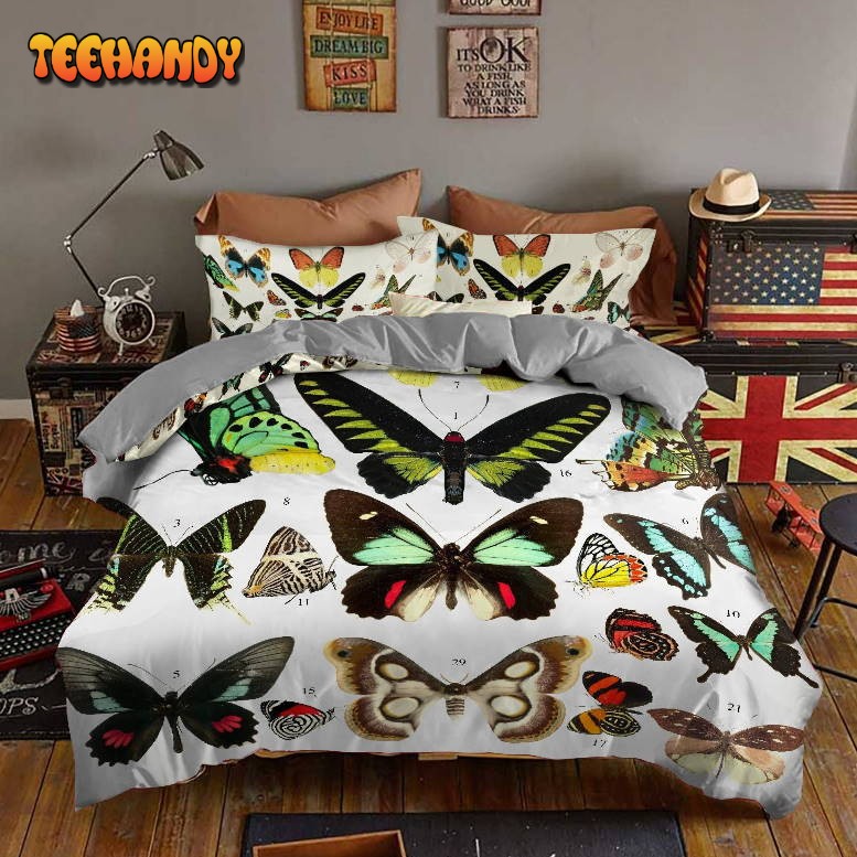 Butterflies Exhibition Duvet Cover Bedding Set