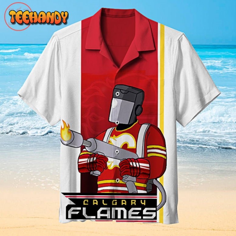 Calgary Flames Hawaiian Shirt