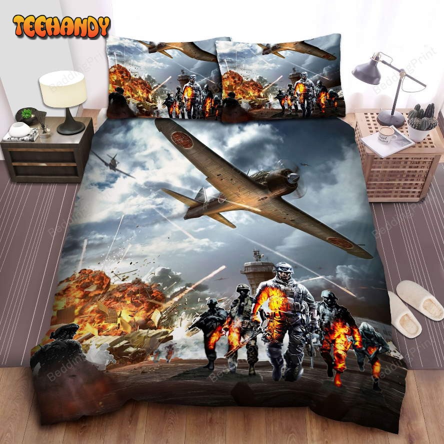 Call Of Duty, Black Ops 3 Character Sitting Duvet Cover Bedding Set