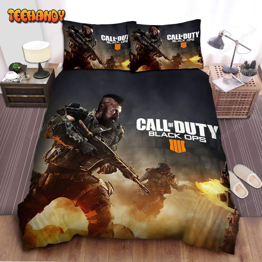 Call Of Duty Black Ops 4 Image Duvet Cover Bedding Set