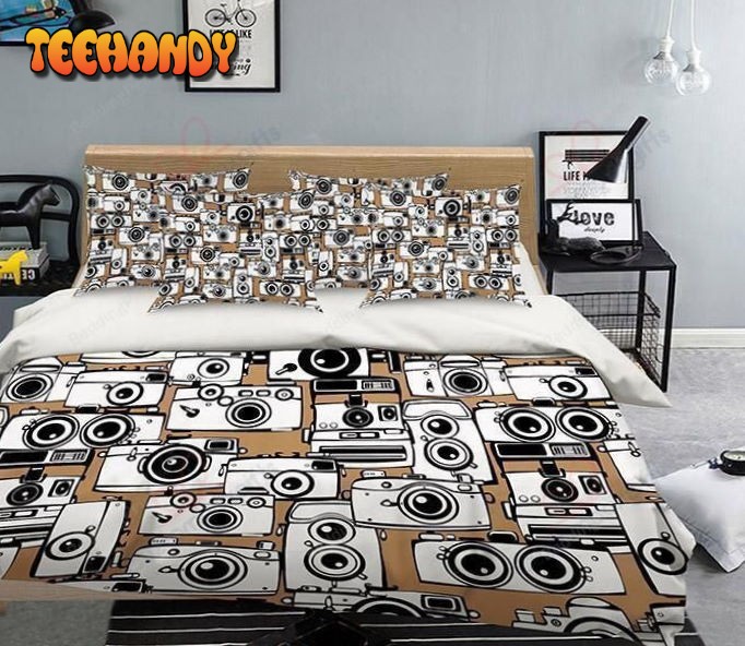 Camera Pattern Bedding Set