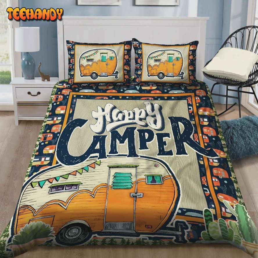 Camping Being A Happy Camper Bedding Sets