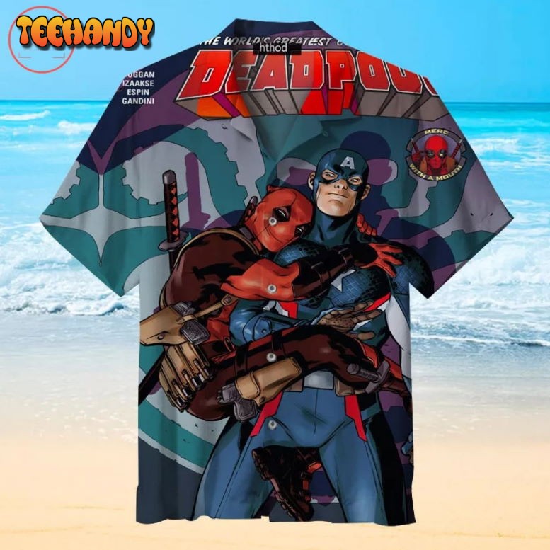 Captain America and Deadpool Hawaiian Shirt