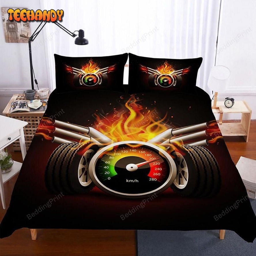 Car Racing 3d Duvet Cover Bedding Set