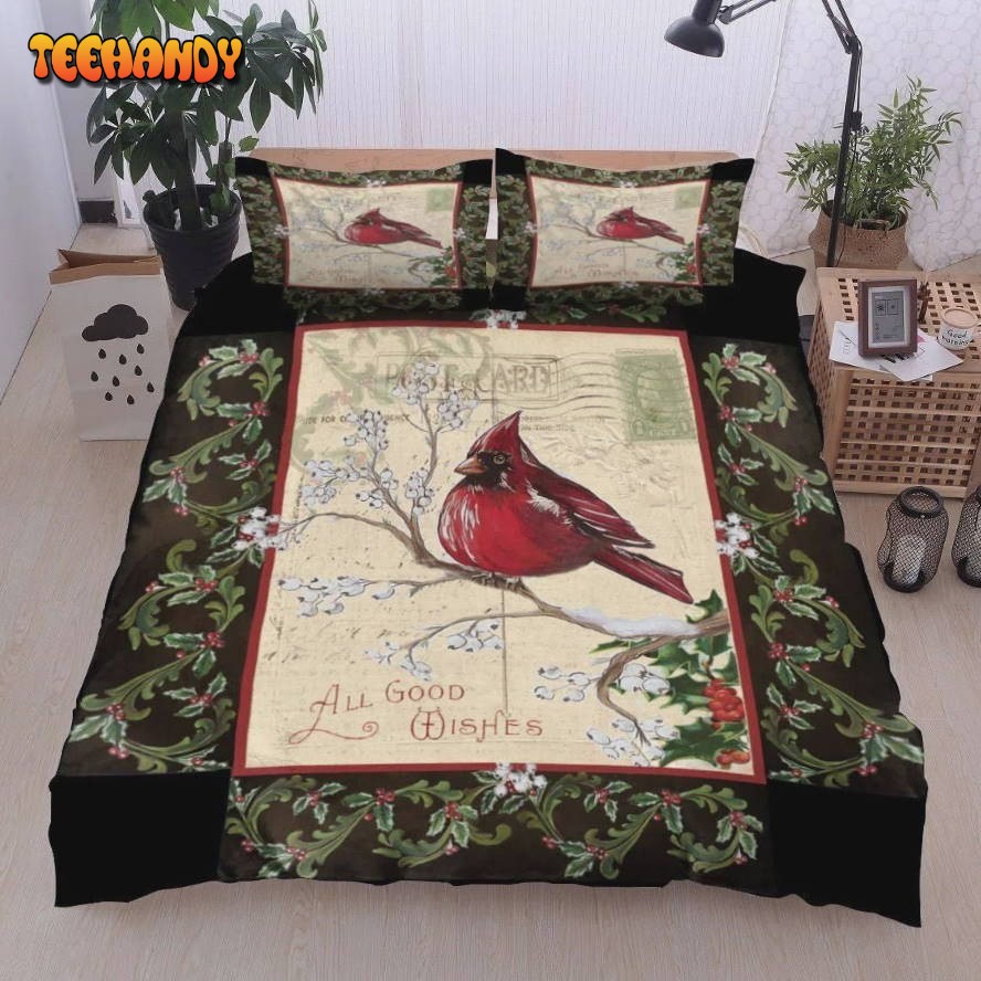 Cardinal All Good Wishes Duvet Cover Bedding Set