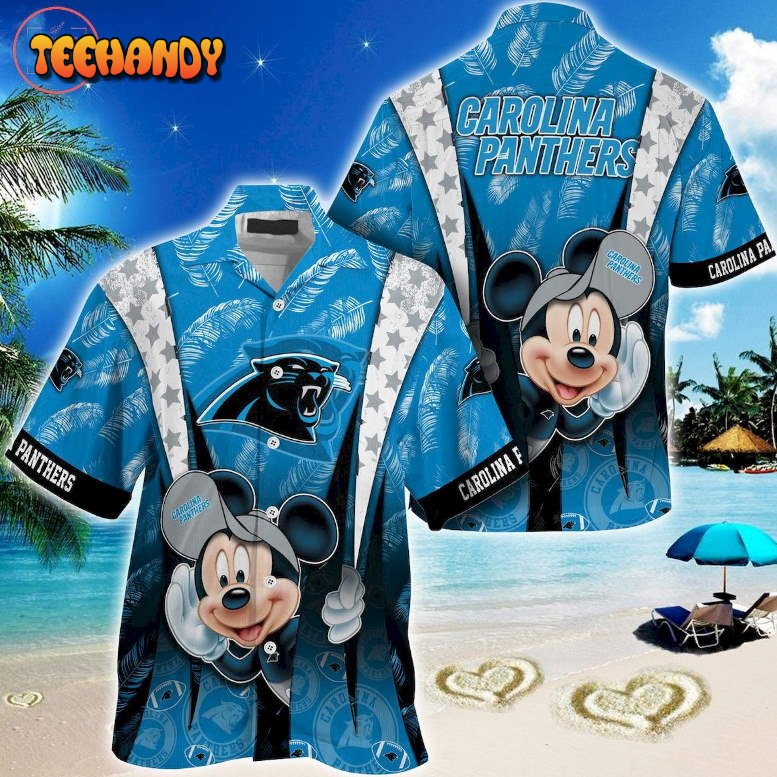 Carolina Panthers Mickey Mouse Hawaiian Shirt