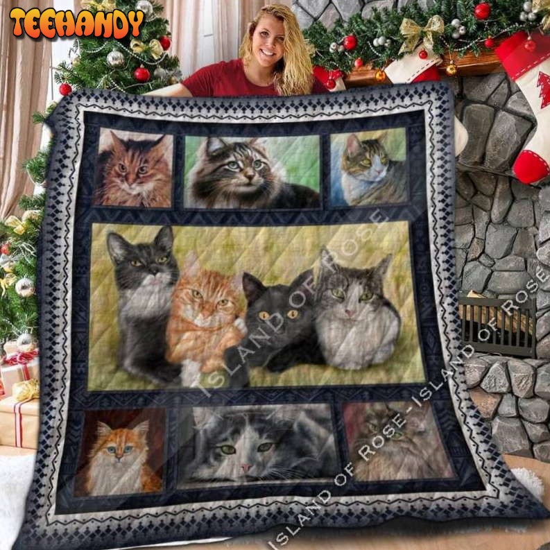 Cat Love Cat Love 3D Quilt Blanket