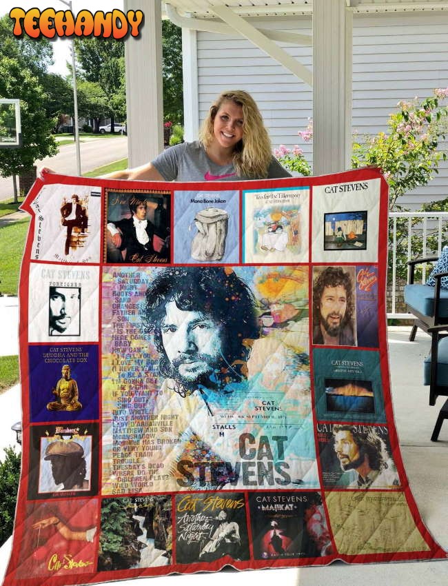 Cat Stevens 3D Customized Quilt Blanket