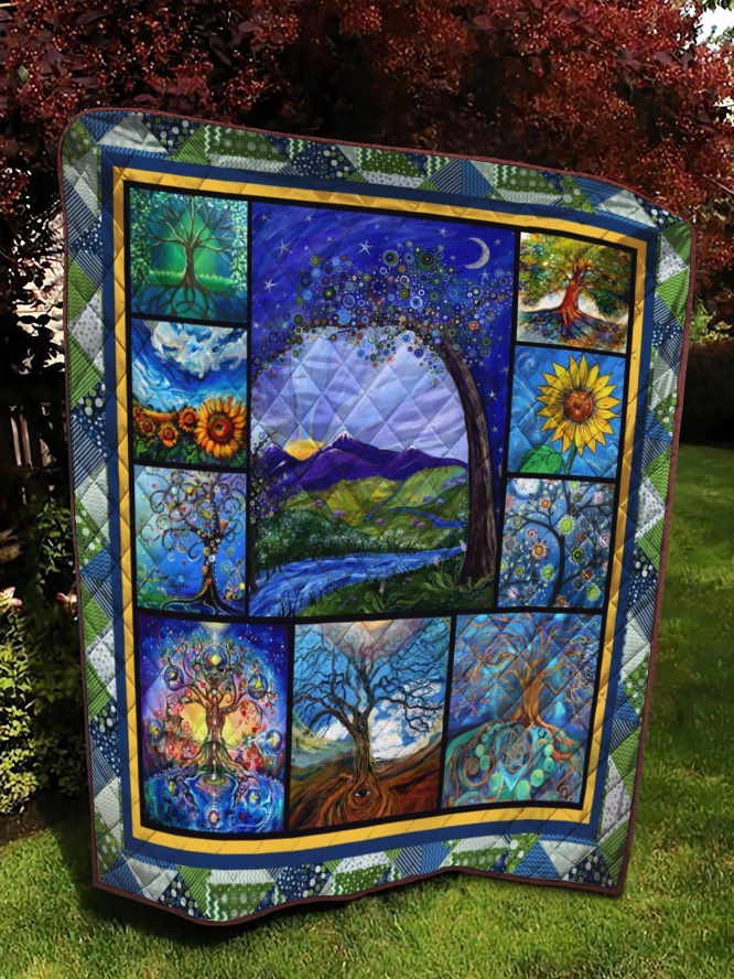 Celtic Love The Forest 3D Quilt Blanket