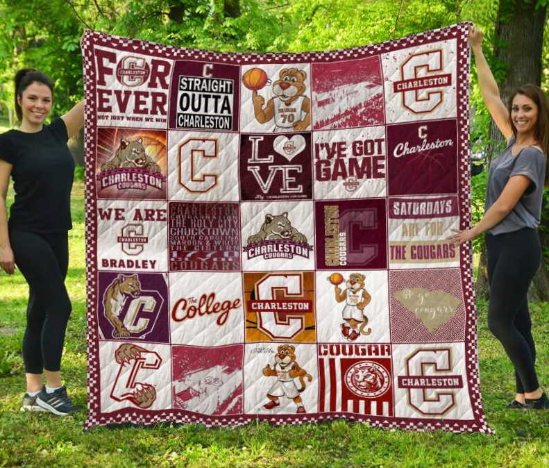 Charleston Cougars 3D Customized Quilt Blanket