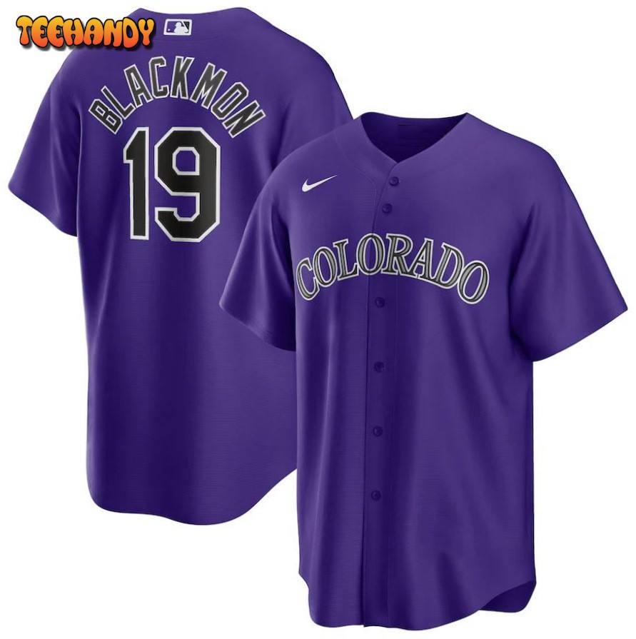 Charlie Blackmon Colorado Rockies Alternate Replica Player Name Jersey