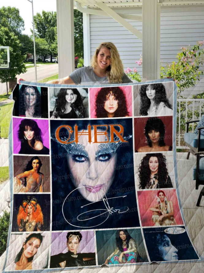 Cher Portrait 3D Quilt Blanket