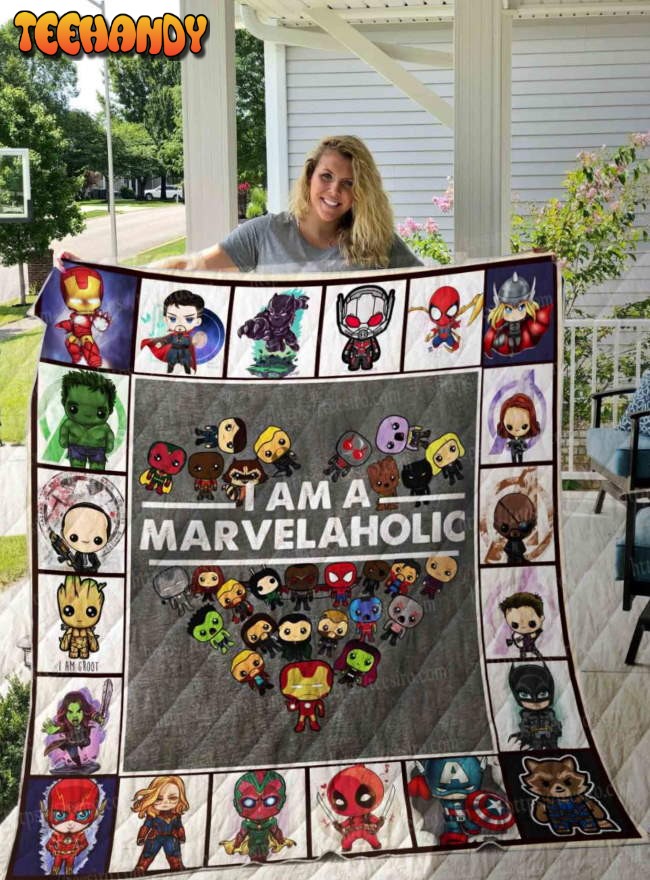 Chibi Super Hero 3D Quilt Blanket