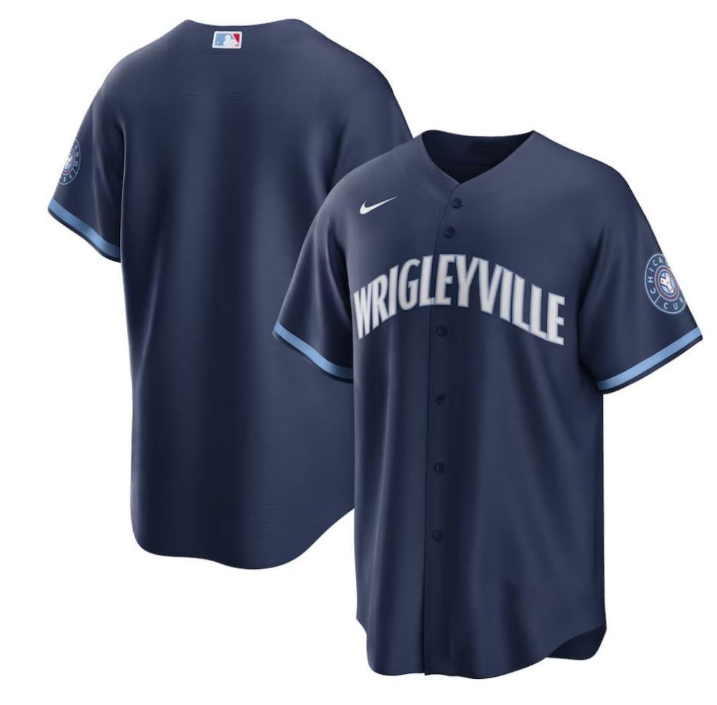Chicago Cubs City Connect Replica Jersey Navy