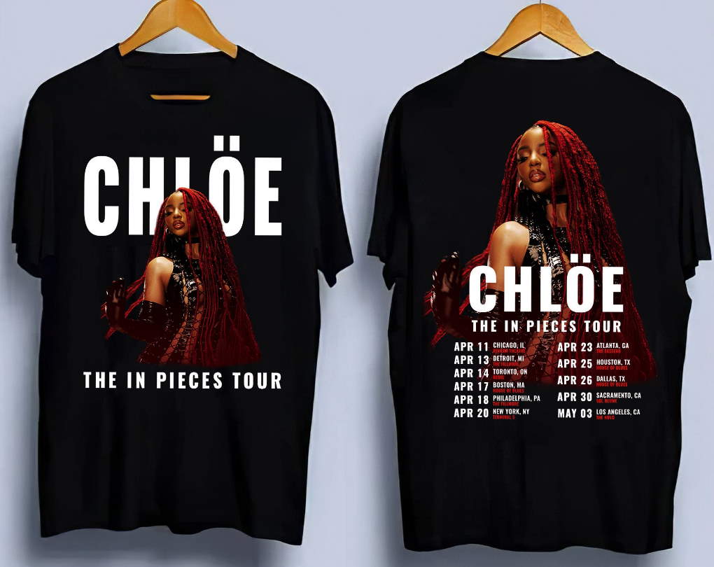 Chloe Tour Shirt, The In Pieces Tour Chloe Bailey Graphic T-Shirt