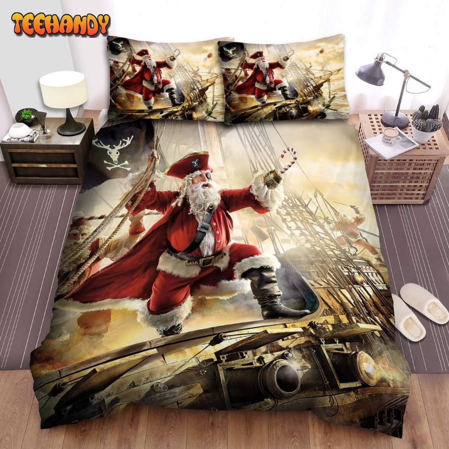 Christmas Art, Santa Claus The Pirate Bedding Set