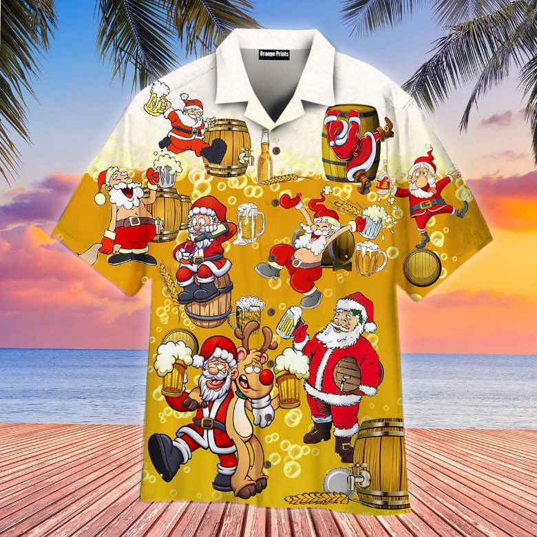 Christmas In July Dear Santa Heres Your Beer Hawaiian Shirt