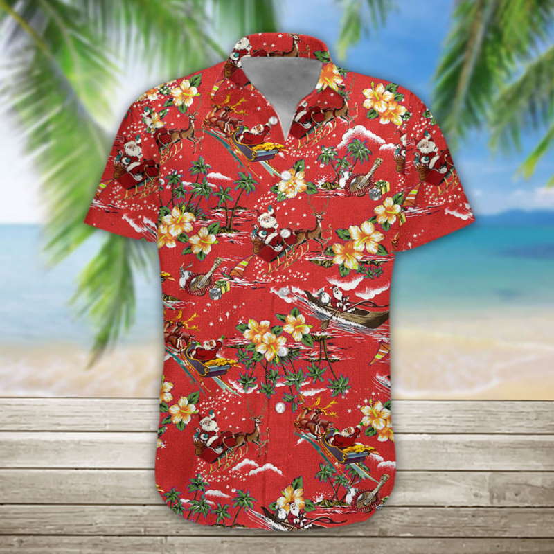 Christmas Santa Hawaiian Shirt