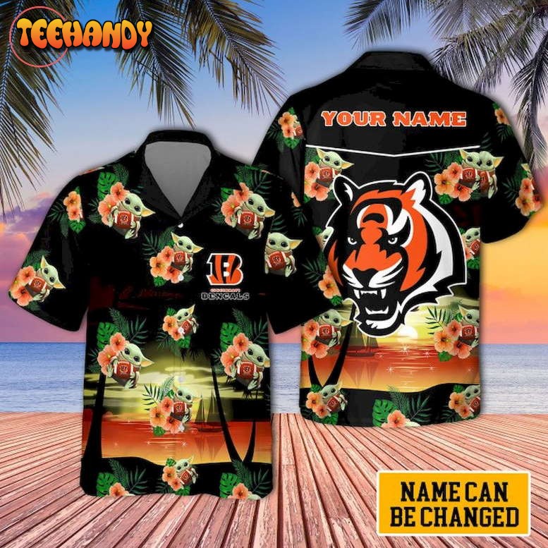 Cincinnati Bengals Yoda Unisex Personalized Hawaiian Shirt