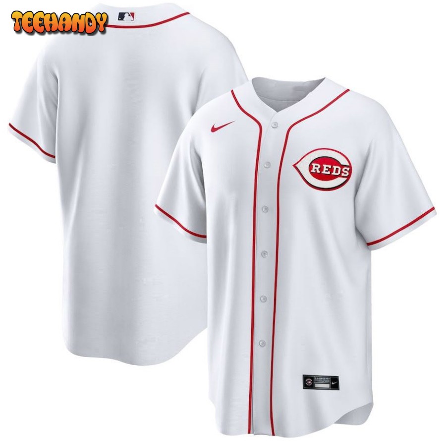 Cincinnati Reds Home Replica Team Jersey – White