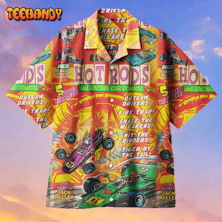 Classic Hot Rods Racing Car Hawaiian Shirt