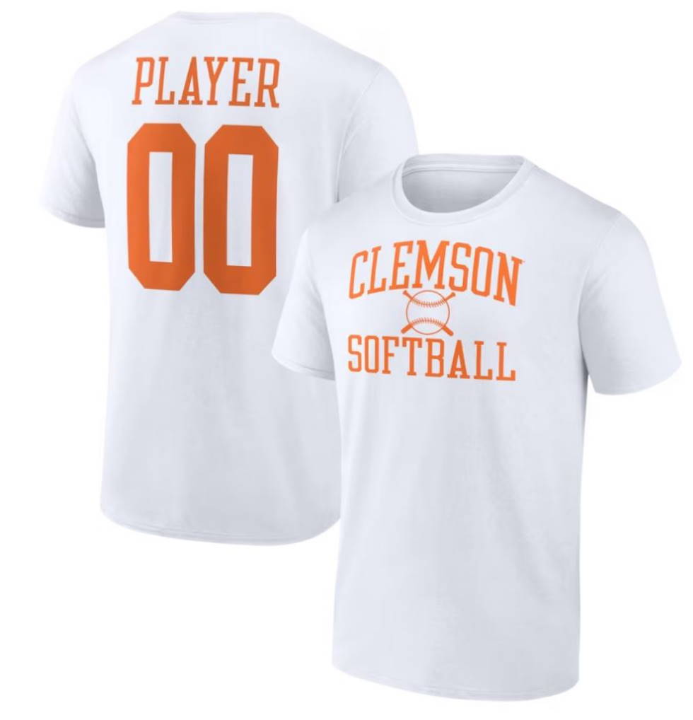 Clemson Tigers Softball Pick-A-Player NIL Gameday Tradition T-Shirt