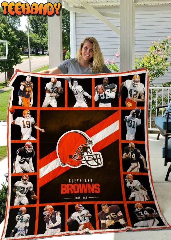 Cleveland Browns 3D  Customized Quilt Blanket