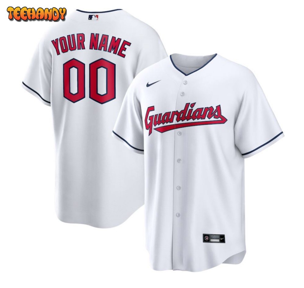 Cleveland Guardians Replica Custom Jersey – White