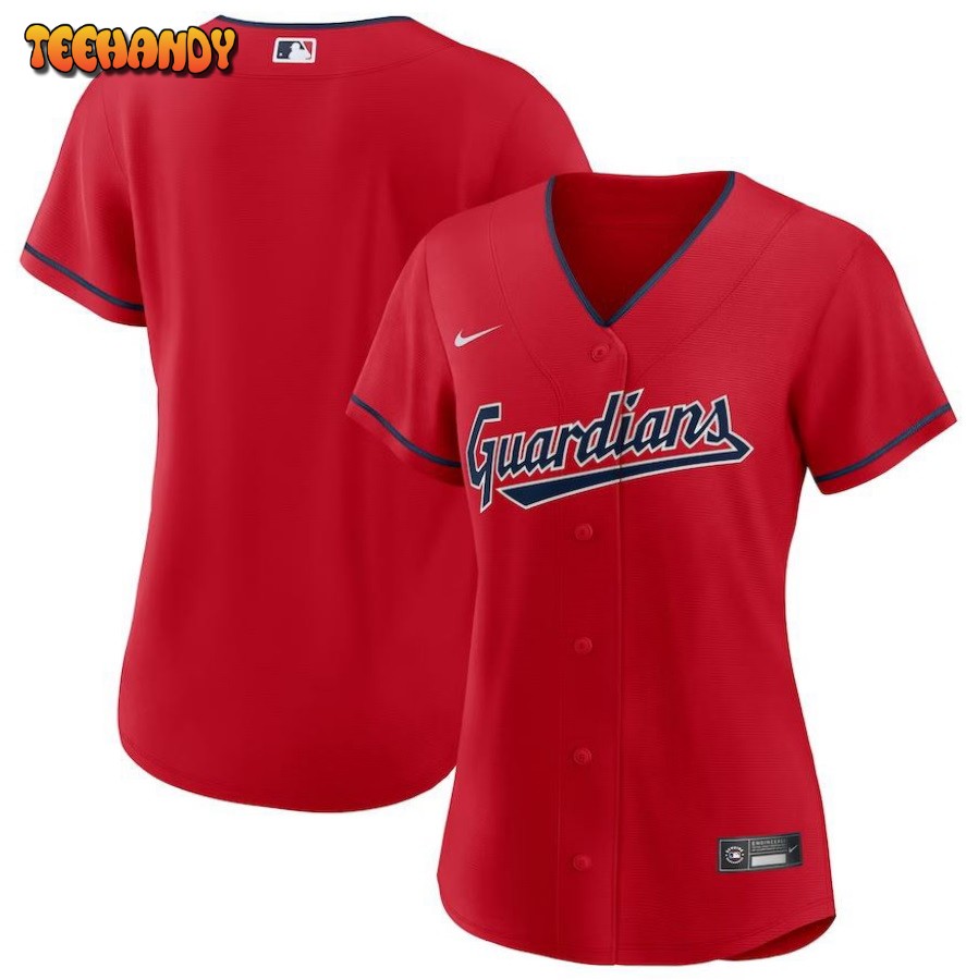 Cleveland Guardians Women's Alternate Replica Team Jersey - Red