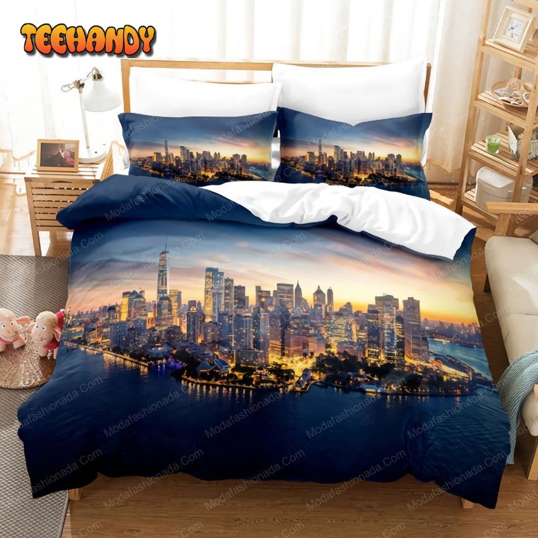 Coastal City Scenery 246 Bedding Set