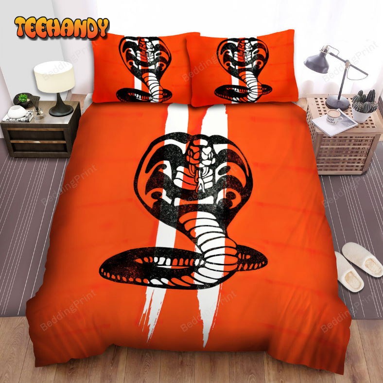 Cobra Kai Cobra Pattern Duvet Cover Bedding Set