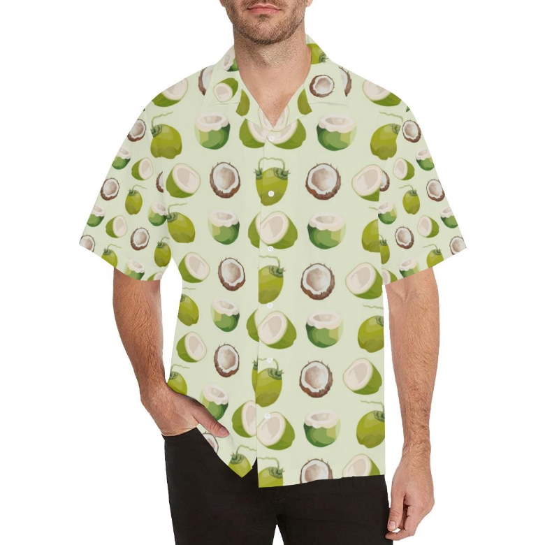 Coconut Tropical Hawaiian Shirt