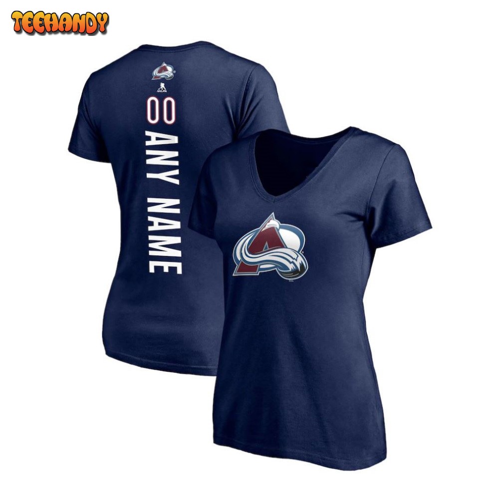 Colorado Avalanche Any Name & Number Playmaker V-Neck T-Shirt