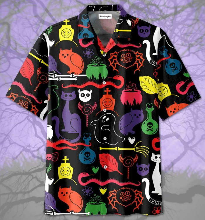 Colorful Halloween Hawaiian Shirt